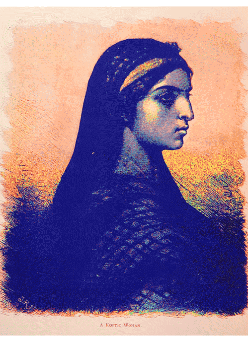 koptic woman fine art giclee print